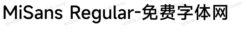 MiSans Regular字体转换